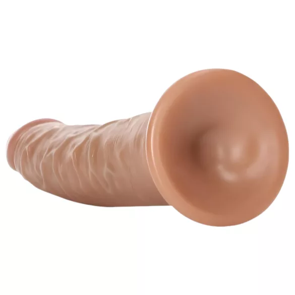 RealRock - realistični dildo 15,5 cm - tamna prirodna boja