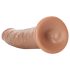 RealRock Slim - realistični dildo 15,5 cm (tamna prirodna boja)