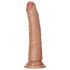 RealRock Slim - realistični dildo 15,5 cm (tamna prirodna boja)