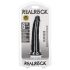 RealRock Slim realistični dildo - 15,5 cm (crni)