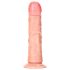 RealRock - realistični dildo s vakumskom bazom - 15,5 cm (natur)