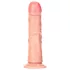 RealRock - realistični dildo s vakumskom bazom - 15,5 cm - natur