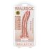 RealRock - realistični dildo s vakumskom bazom - 15,5 cm (natur)