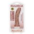 RealRock - realistični dildo - 15,5cm (tamna boja)