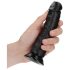 RealRock - realistični dildo s vakumskom bazom - 15,5cm (crni)