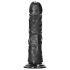 RealRock - realistični dildo s vakumskom bazom - 15,5cm (crni)