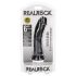 RealRock - realistični dildo s vakumskom bazom - 15,5cm (crni)