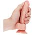 RealRock - realistični dildo s usisnom čašom - 15,5cm (natur)