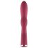 Raytech Rose - punjivi, vodootporni vibrator s dodatkom za klitoris (crveni)