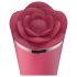 Raytech Rose - punjivi, vodootporni vibrator s dodatkom za klitoris (crveni)