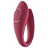 Raytech Rose - punjivi vodootporni vibrator za parove (crveni)
