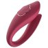 Raytech Rose - punjivi vodootporni vibrator za parove (crveni)