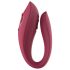 Raytech Rose - punjivi vodootporni vibrator za parove (crveni)