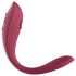 Raytech Rose - punjivi vodootporni vibrator za parove (crveni)
