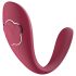 Raytech Rose - punjivi vodootporni vibrator za parove (crveni)