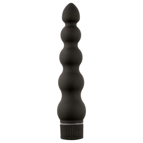 Crna Magija 7 - analni vibrator s 5 perli (crni)