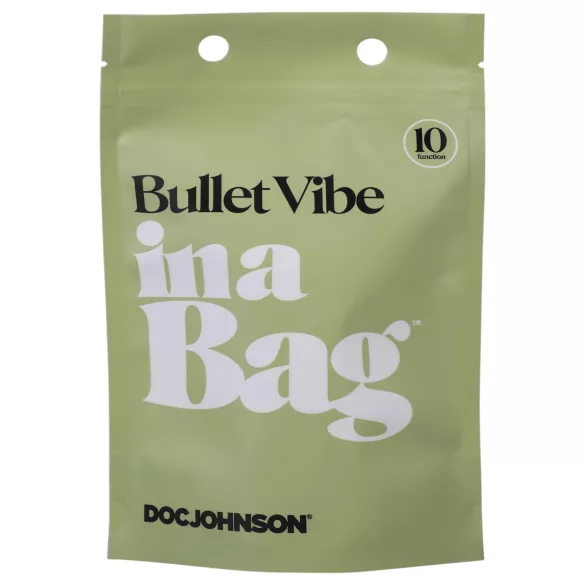 Doc Johnson - vibrirajući mini vibrator - vodootporan, punjiv - crni