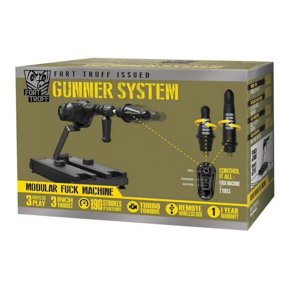 Doc Johnson Gunner System - seks mašina (crna)
