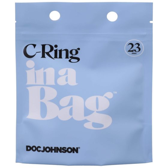 Doc Johnson C-Ring - silikonski prsten za penis (crni)
