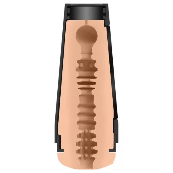 Doc Johnson Eva Elfie - realistična Ultraskyn vagina u futroli - prirodna boja