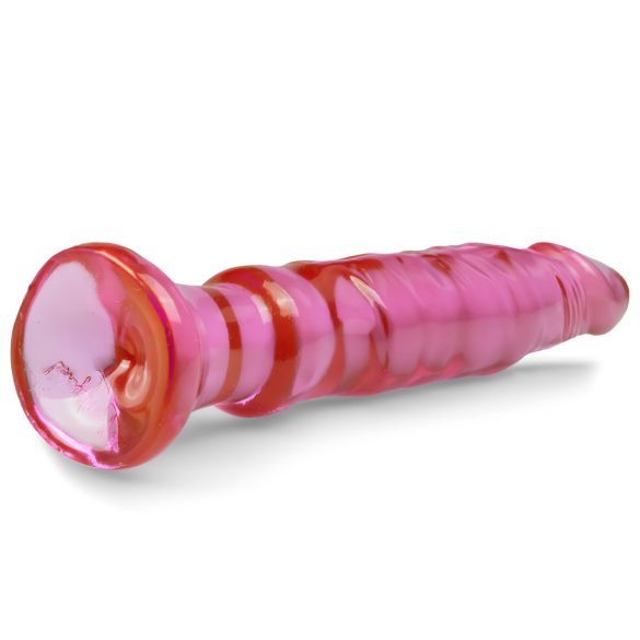 Crystal Jellies - analni dildo s vakuum bazom - pink