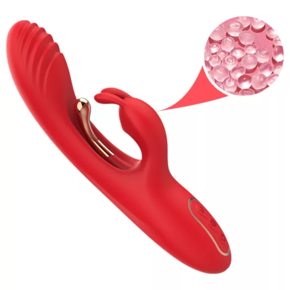 Bestoy - vibrator za G-točku i klitoris - crvena