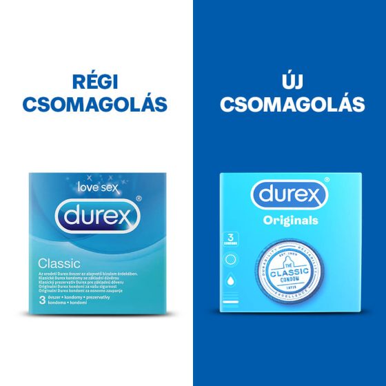 Durex Originals Classic - kondomi (3 kom)