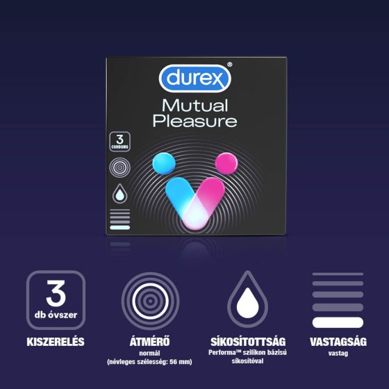 Durex Mutual Pleasure - kondomi (3 kom)