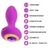Oh My Gem – vibrirajući analni čep s draguljem (ljubičasti)