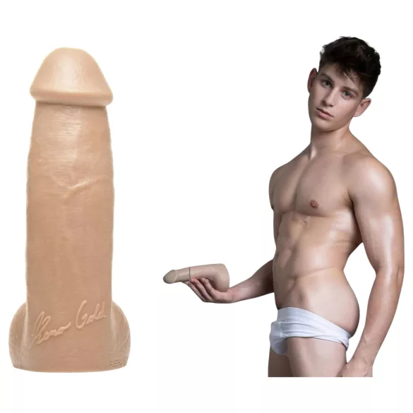 Fleshjack Reno Gold - realistični dildo - prirodna boja