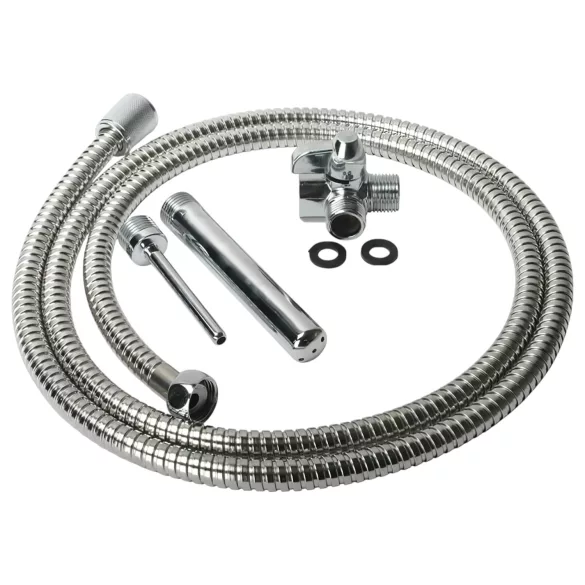 Shower Enema - aluminijski intimni tuš set (srebrni)