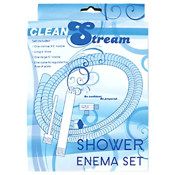 Shower Enema - aluminijski intimni tuš set (srebrni)