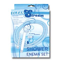 Shower Enema - aluminijski komplet za intimni tuš (srebrni)