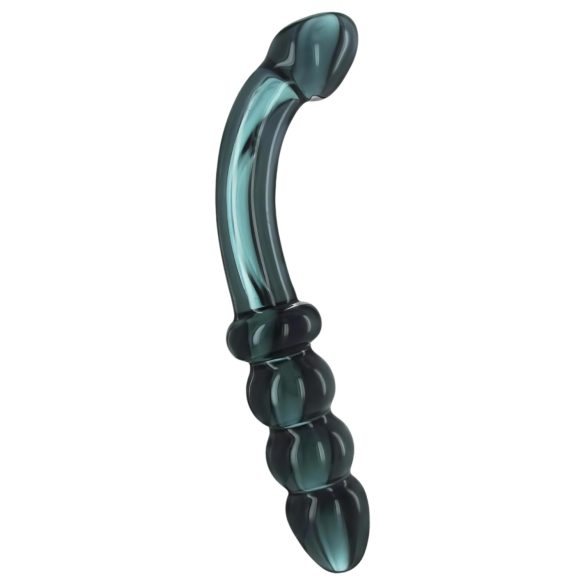 Prisms Hamsa - dvostrani, G-točka stakleni dildo (zeleni)