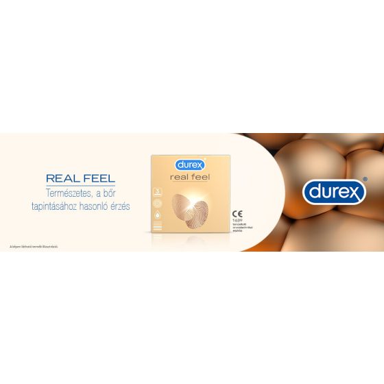 Durex Real Feel - kondomi bez lateksa (3 kom)