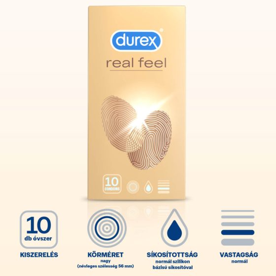 Durex Real Feel - kondomi bez lateksa (10 kom)