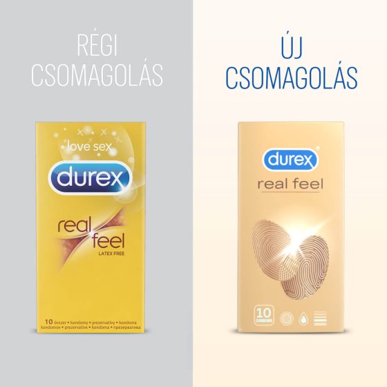 Durex Real Feel - kondomi bez lateksa (10 kom)