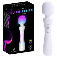   Paradise Illumination - svjetleći masažni wand vibrator (bijeli)
