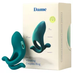 Dame Hug - podesivi vibrirajući prsten za penis (zeleni)
