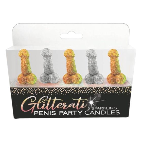Glittaretti - set svijeća za penis (5 kom)
