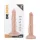 Dr. Skin 5 - realistični dildo s vakuum postoljem - prirodna boja 14,5 cm