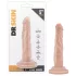 Dr. Skin 5 - realistični dildo s vakuum postoljem - prirodna boja 14,5 cm