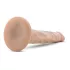 Dr. Skin 5 - realistični dildo s vakuum postoljem - prirodna boja 14,5 cm