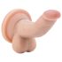 Dr. Skin 4 - realistični dildo s vakumom i testisima - natur (12cm)