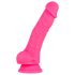 Blush Neo – dildo s vakumskim postoljem – 19 cm (roza)