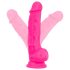 Blush Neo – dildo s vakumskim postoljem – 19 cm (roza)