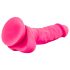 Blush Neo – dildo s vakumskim postoljem – 19 cm (roza)