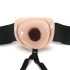 Dr. Skin 6.5 - šuplji strap-on dildo - 15cm (natur)