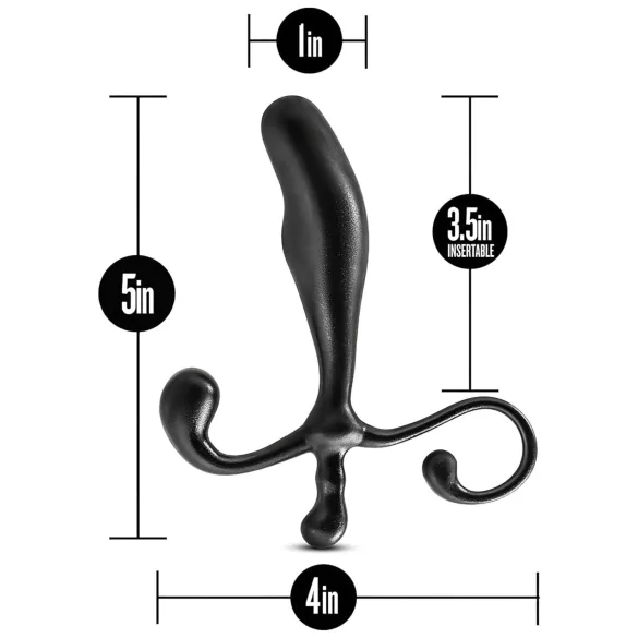 Anal Adventures - dildo za prostatu - crni