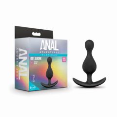 Anal Adventures Platinum Wave Plug - analni dildo (crni)
